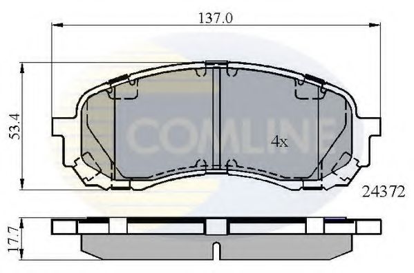 Тормозные колодки COMLINE CBP01778