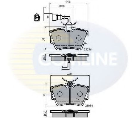 Тормозные колодки COMLINE CBP1874