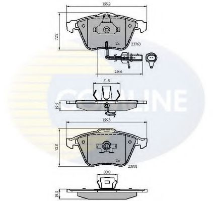 Тормозные колодки COMLINE CBP11753