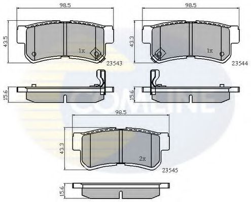 Тормозные колодки COMLINE CBP31126