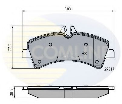 Тормозные колодки COMLINE CBP01575