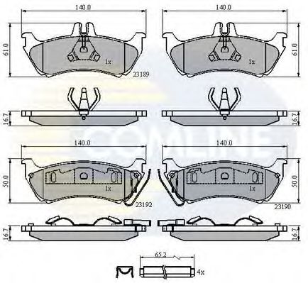 Тормозные колодки COMLINE CBP31148