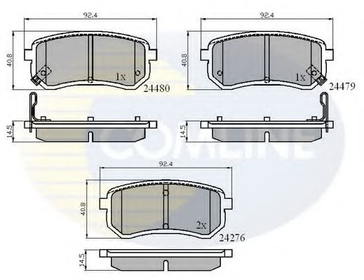 Тормозные колодки COMLINE CBP31320
