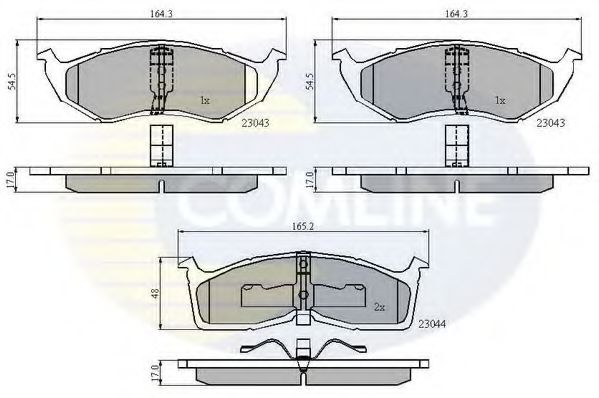 Тормозные колодки COMLINE CBP3850