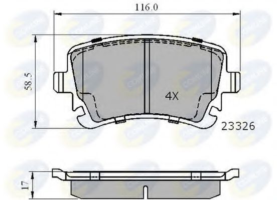 Тормозные колодки COMLINE CBP01313