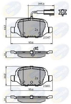 Тормозные колодки COMLINE CBP11026