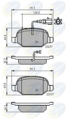 Тормозные колодки COMLINE CBP16013