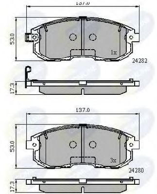 Тормозные колодки COMLINE CBP32025