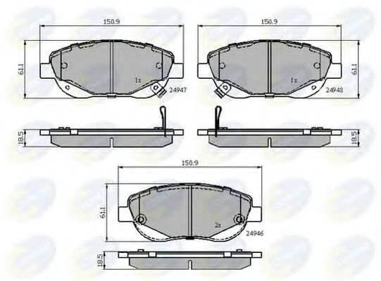 Тормозные колодки COMLINE CBP32035
