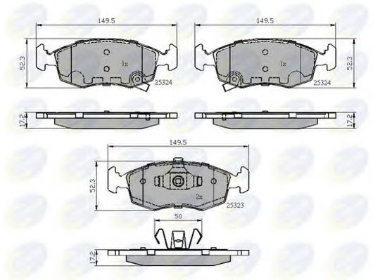 Тормозные колодки COMLINE CBP32104