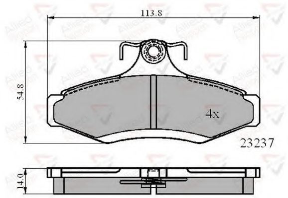 Тормозные колодки COMLINE ADB0495
