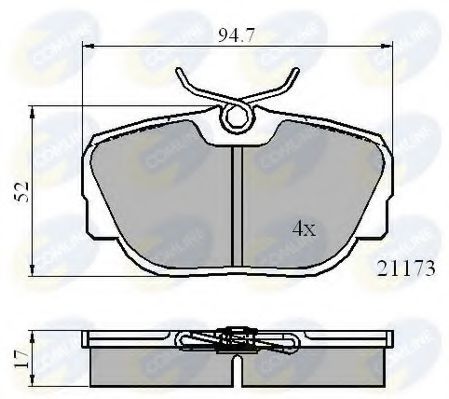 Тормозные колодки COMLINE CBP0361