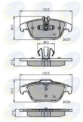 Тормозные колодки COMLINE CBP01792