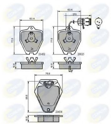 Тормозные колодки COMLINE CBP1884