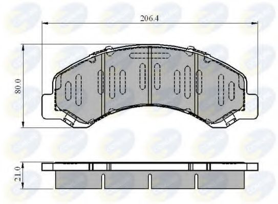 Тормозные колодки COMLINE CBP3919