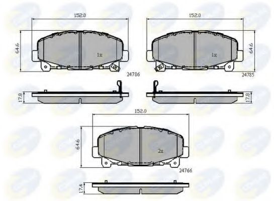 Тормозные колодки COMLINE CBP32010