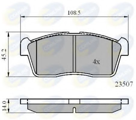 Тормозные колодки COMLINE CBP01113