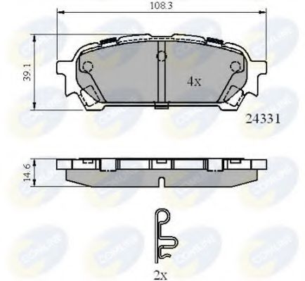 Тормозные колодки COMLINE CBP31775