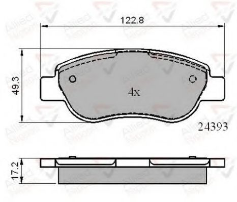 Тормозные колодки COMLINE ADB01738