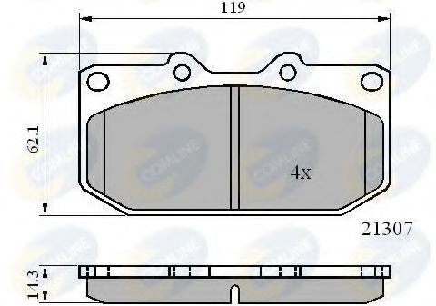 Тормозные колодки COMLINE CBP0829