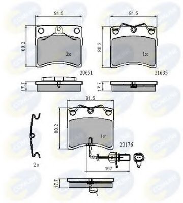 Тормозные колодки COMLINE CBP11636