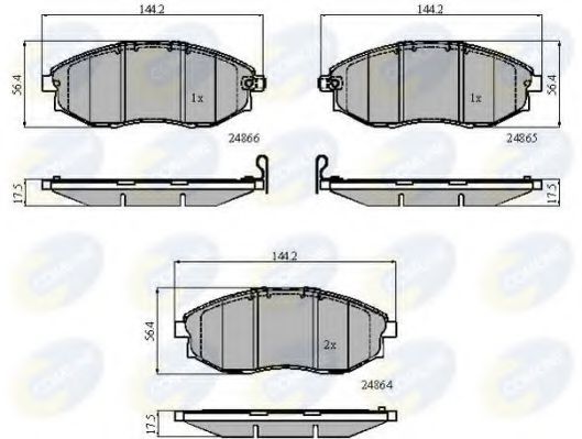 Тормозные колодки COMLINE CBP31585