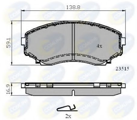 Тормозные колодки COMLINE CBP31732