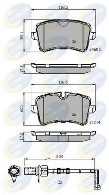 Тормозные колодки COMLINE CBP22121