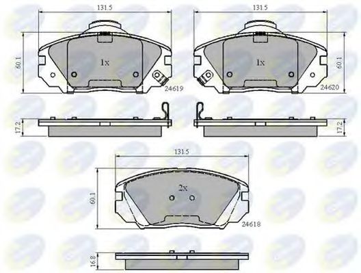 Тормозные колодки COMLINE CBP31788