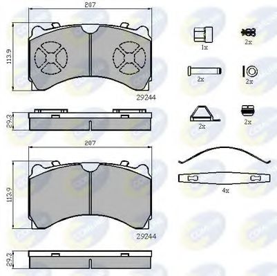 Тормозные колодки COMLINE CBP9081K