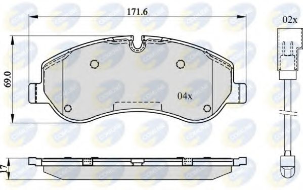 Тормозные колодки COMLINE CBP22142