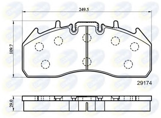 Тормозные колодки COMLINE CBP9078MK