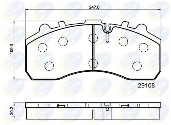 Тормозные колодки COMLINE CBP9042MK