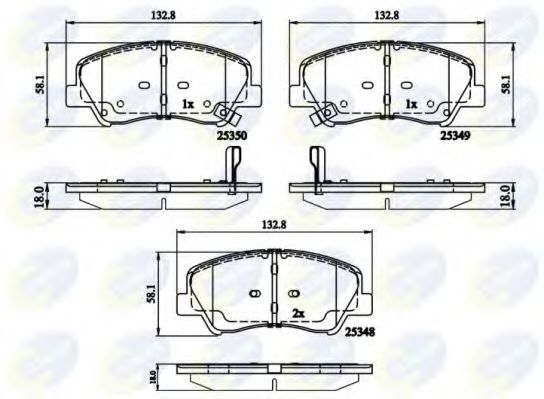 Тормозные колодки COMLINE CBP32040