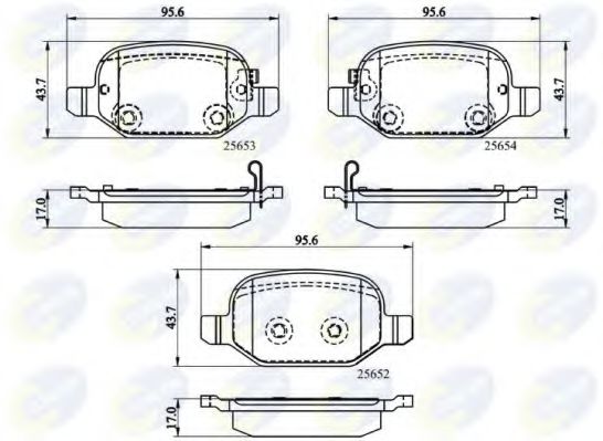 Тормозные колодки COMLINE CBP32139