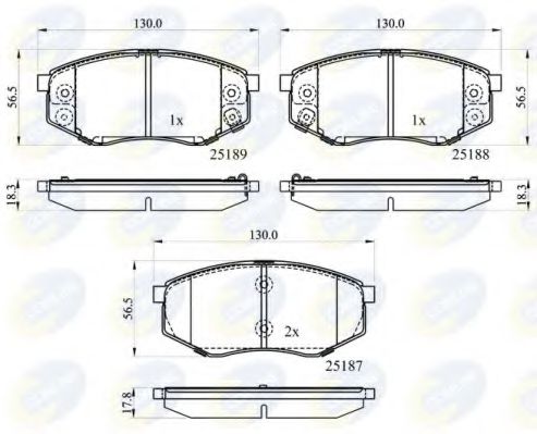 Тормозные колодки COMLINE CBP32194