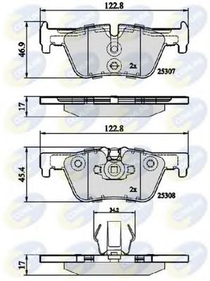 Тормозные колодки COMLINE CBP02131