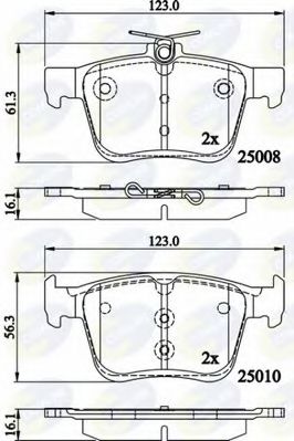 Тормозные колодки COMLINE CBP02156