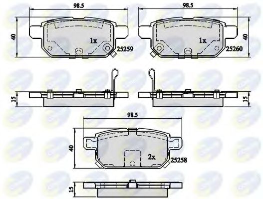 Тормозные колодки COMLINE CBP32128