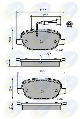 Тормозные колодки COMLINE CBP11769