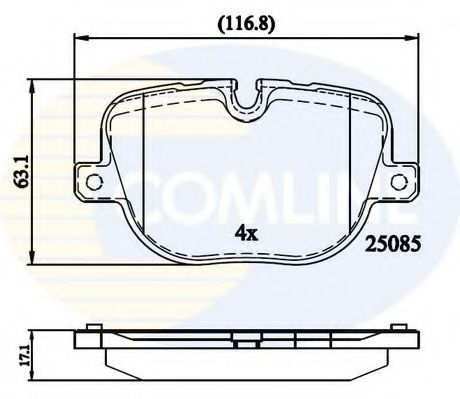 Тормозные колодки COMLINE CBP02212