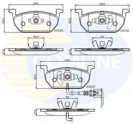 Тормозные колодки COMLINE CBP12224