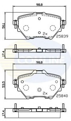 Тормозные колодки COMLINE CBP32234