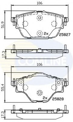 Тормозные колодки COMLINE CBP32235