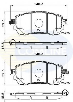 Тормозные колодки COMLINE CBP32237