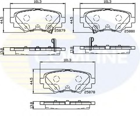 Тормозные колодки COMLINE CBP32248
