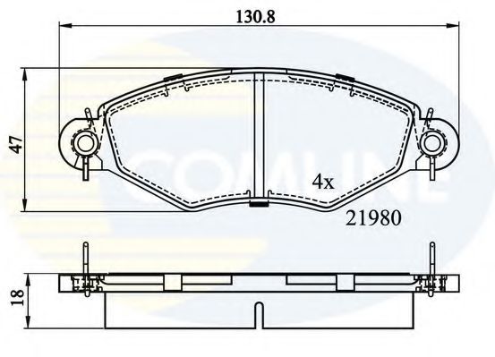 Тормозные колодки COMLINE CBP0704