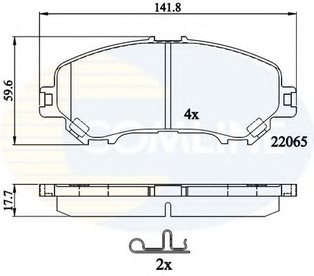 Тормозные колодки COMLINE CBP32278