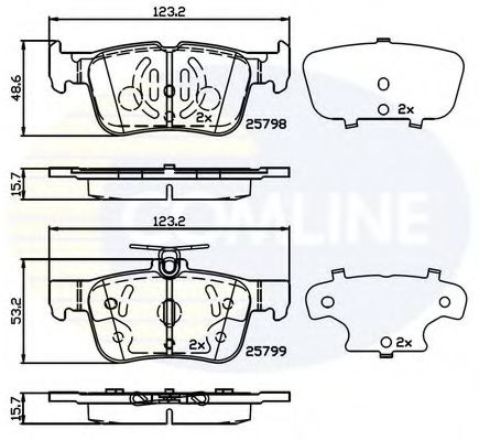 Тормозные колодки COMLINE CBP02243
