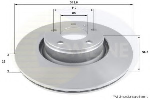 Тормозной диск COMLINE ADC1470V
